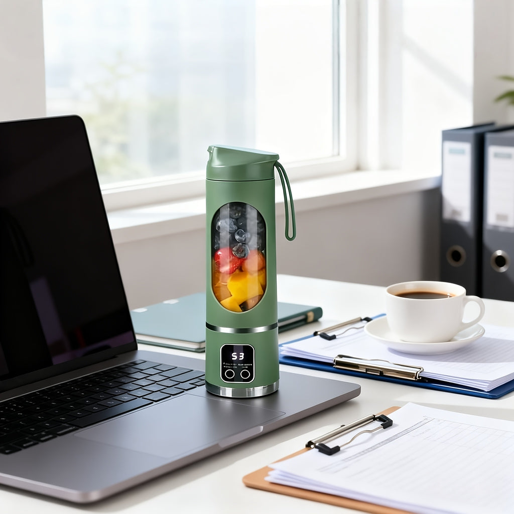 Mini Blender Portable Rechargeable – 2026 Amélioré & Facile à Nettoyer – Smoothies, Jus & Shakes
