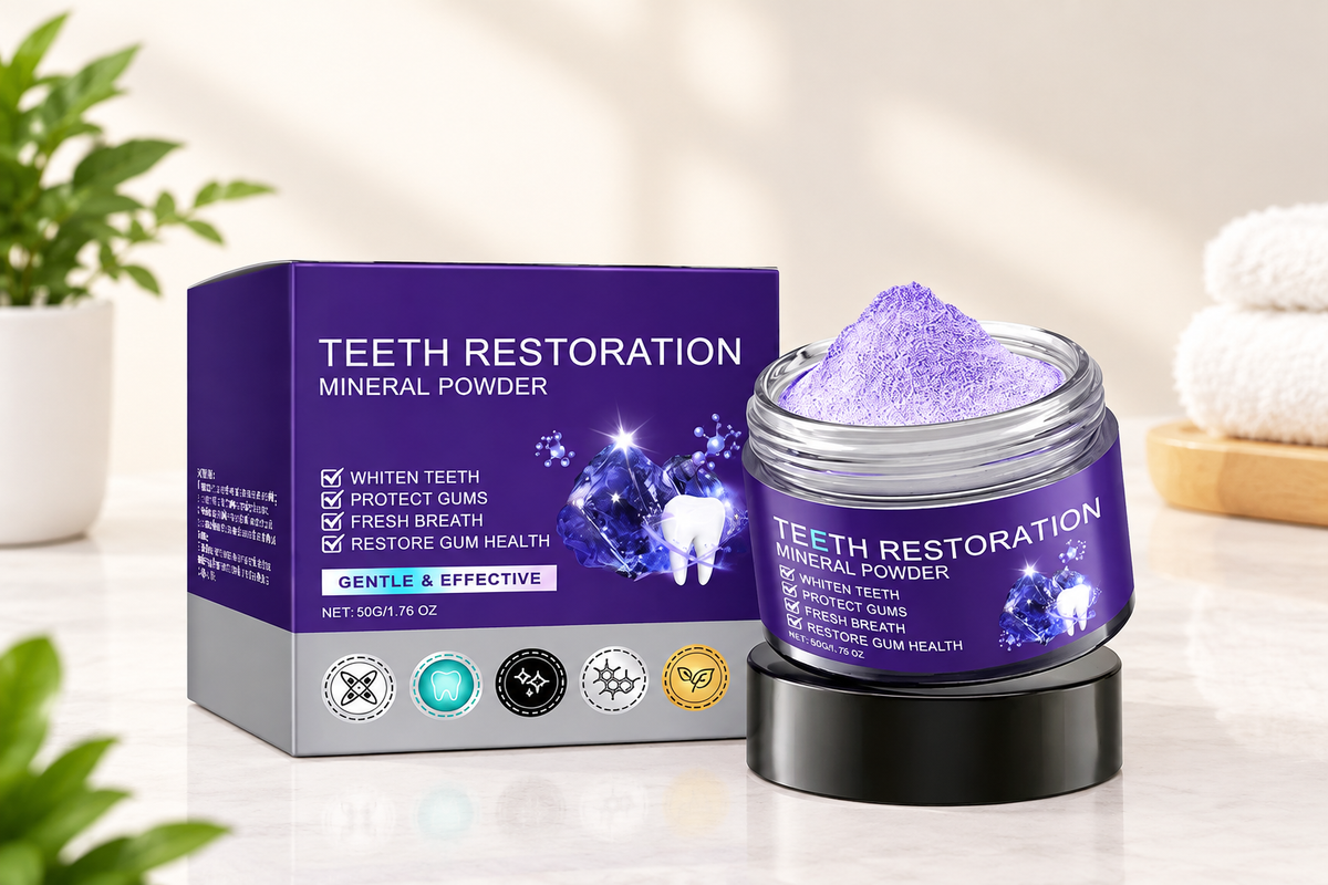 Poudre Minérale Dentaire – Pour Restauration & Soin des Dents