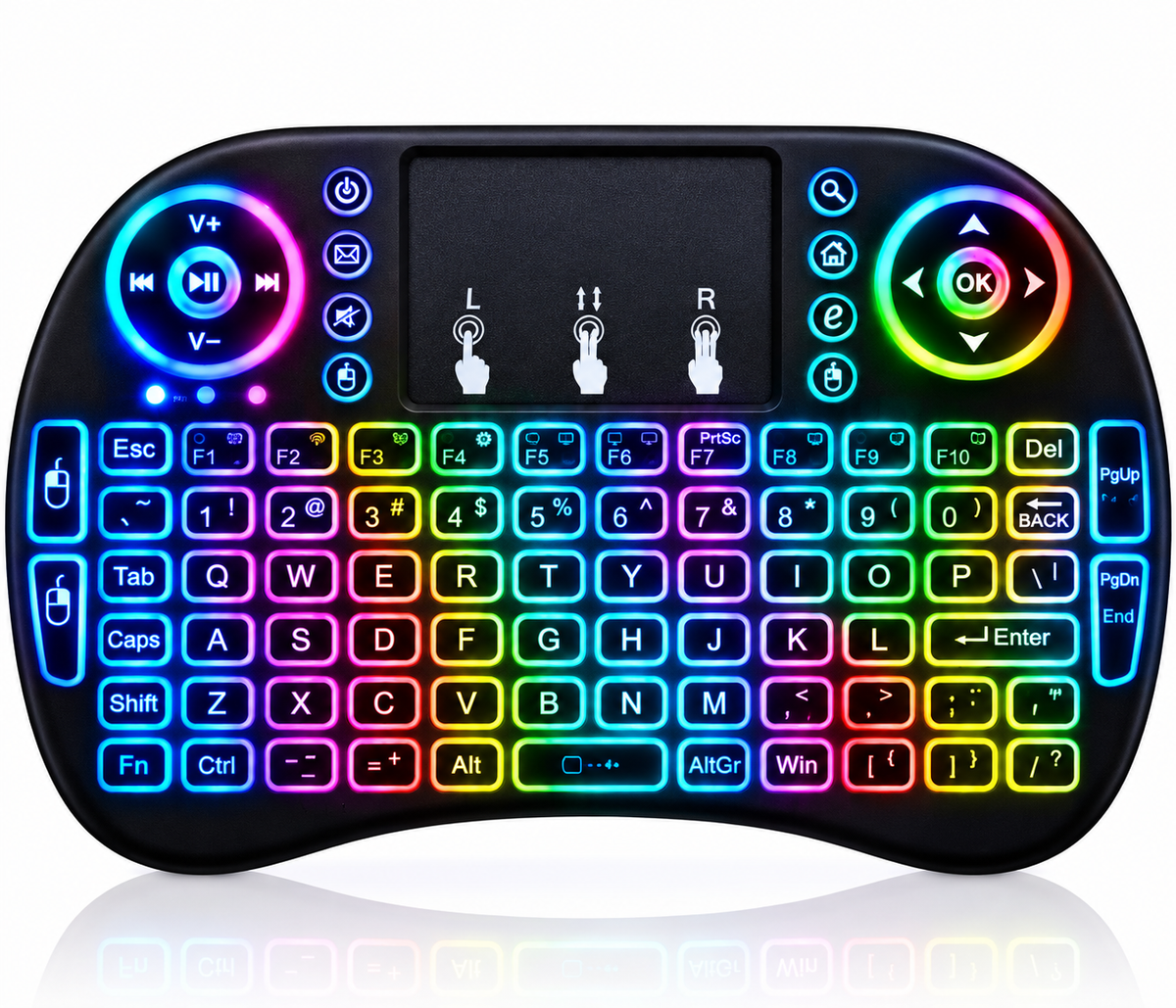 Mini Clavier Sans Fil avec Souris Intégrée – Compact & Universel