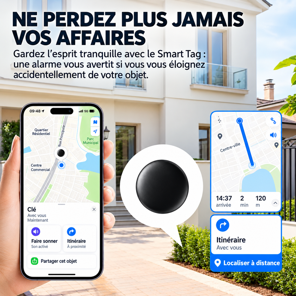 F10 — Traceur intelligent anti-perte & antivol