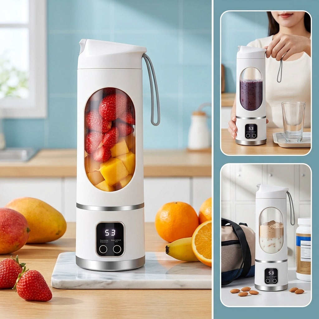 Mini Blender Portable Rechargeable – Smoothies, Jus & Shakes